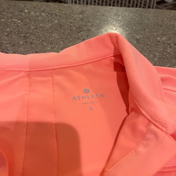 Athleta Coral Polo NWT size L DriFIT fabric with venting - Picture 14 of 14